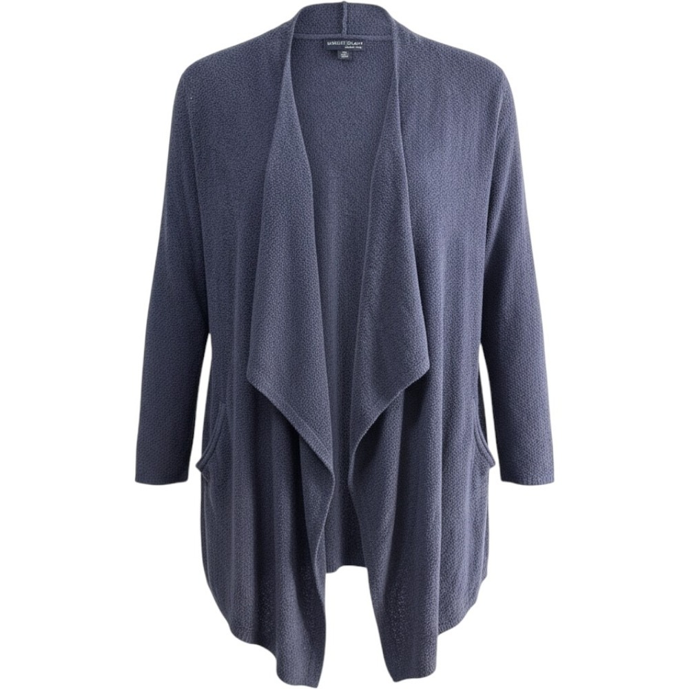 Barefoot Dreams Cozy Chic Lite Cardigan Women‎ S/M Blue Soft Cozy Coastal